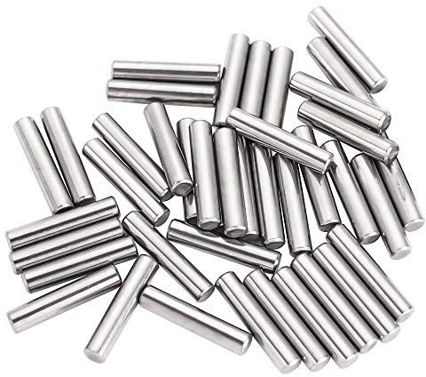 Yesallwas 100 Stück 3mm x 18mm Dübelstifte, Regalstütze, Befestigungselemente, perfekt für die Befestigung der Position einer Komponente, Verbindungskomponenten