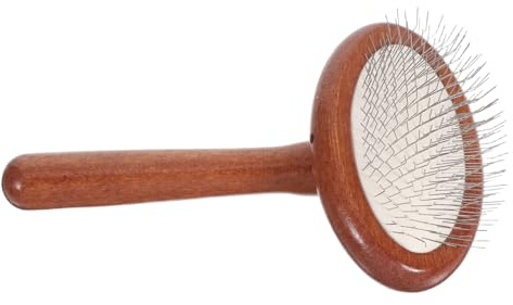 HANABASS Peine De Madera Para Púas Inoxidable Cepillo Deslanador Cuidado Del Pelo De Para Poodles y Retrievers