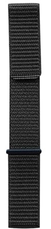 NORTH EDGE ALPS 24MM Nylon-Uhrgurt Kohle-Faser (schwarz)