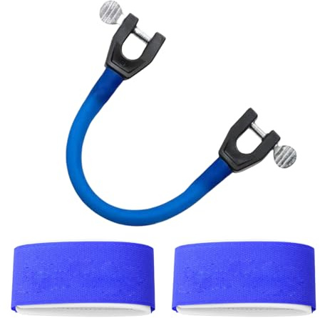 1pc Skispitzenverbinder für Kinder, 2pcs Skibänder, Ski Befestigungsbänder, Skitrainingshilfe Skispitzen-Anschluss, Tragbarer Skiverbinder Ski-Trainingshilfe Snowboard-Zubehör für Kinder (Blau)