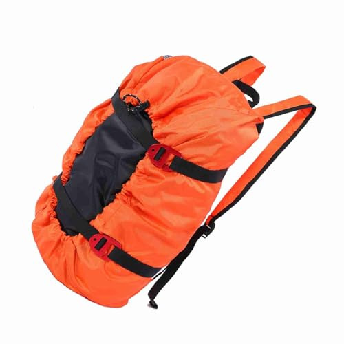 Fydun Kletterseil-Set-Tasche mit Faltbarem Schultergurt, Unverzichtbar für Outdoor-Cam und Wandern, Orange (ORANGE)