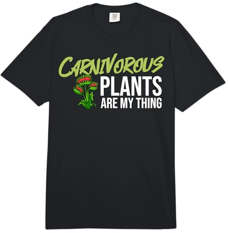 Carnivorous Plant Gift Venus Fly Traps Pitcher Sarracenia Comfort Colors Adult Heavyweight T-Shirt