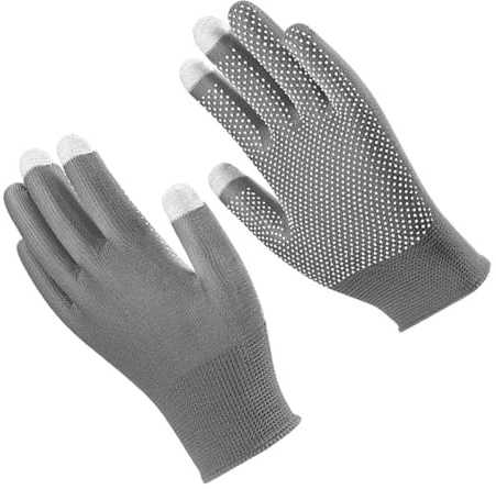 Gants légers pour écran tactile - Poignée antidérapante - Design flexible amélioré - Nylon respirant pour le travail en plein air et l'assemblage - 2 gants flexibles - Affichage tactile amélioré