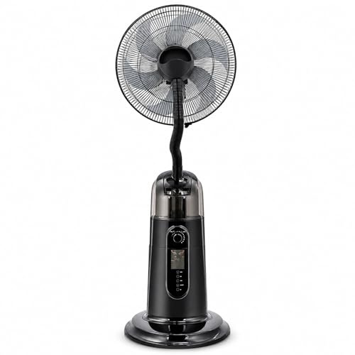 Ventilatore a Piantana Industriale/Commerciale, con Inclinazione Regolabile, Timer da 7,5 Ore, Telecomando E Controlli a Manopola