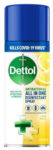 Dettol All in One Disinfectant Spray Lemon, 400ml