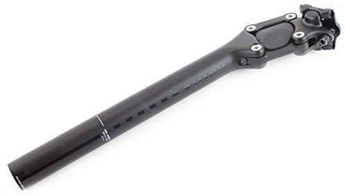 CONTEC Fahrrad-Federsattelstütze SP-060 Slim, Parallelogramm, 350 mm Länge, Ø 30,9 mm, 27 mm Federweg, Aluminium, für 70-85 KG Fahrergewicht, Schwarz