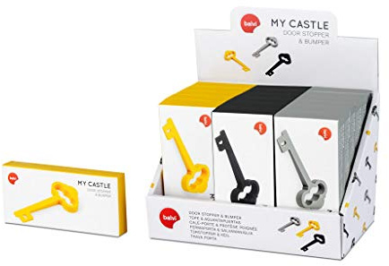 Balvi Cale-Porte & protège poignée My Castle en Forme de clé Double Fonction Display de 16 pièces Silicone