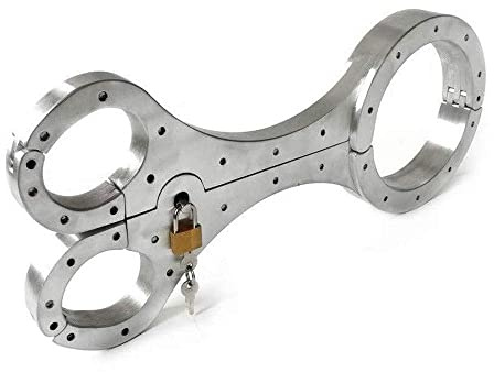 Schwere Extrem Bondage Set SM Sex Spreizstange Metall Handschellen/Handfesseln Halsband Sexhalsbänder Abschließbar Restraint/Fessel BDSM Fetish Sklave Sexspielzeug für Paare Liebhaber,Female