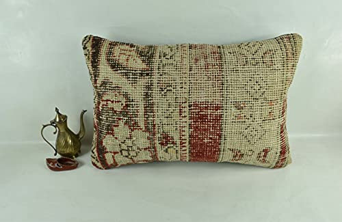 Kelim Kissen 40x60 cm Handgefertigt Kissenbezüge Türkisch Lendenkissen Dekorative Kissenhülle Dekokissen Zierkissen Sofakissen Teppiche Ethnische Kilim Kissenbezug code 3095
