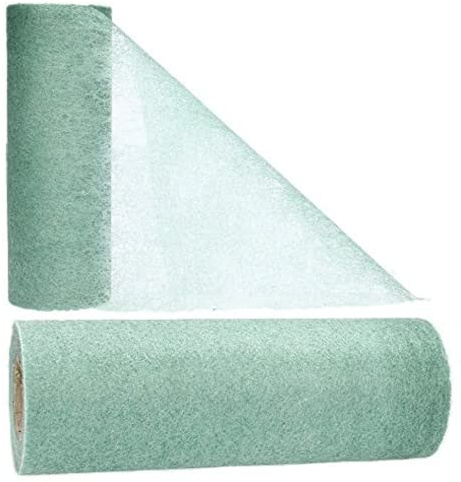 AmaCasa Tischläufer Eukalyptus (17,5 cm x 25 m) – Hochwertiges Vliesband für stilvolle Tischdekoration bei Hochzeiten, Geburtstagen & besonderen Anlässen