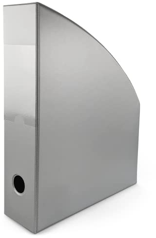 Netuno 1 raccoglitore pieghevole in plastica, formato A4, colore grigio, larghezza dorso 7 cm, raccoglitore per archivio, cartoncino, raccoglitore documenti, porta riviste, organizer in plastica
