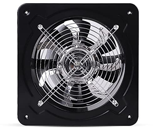 Abluftventilator Axial Industrie Ventilator GebläSe LüFter Fenster BadlüFter Abluft WandlüFter Metallventilator VierflüGelventilator Badezimmer Wandventilator Feuchte Sensor Abzug Haus Axialventilator