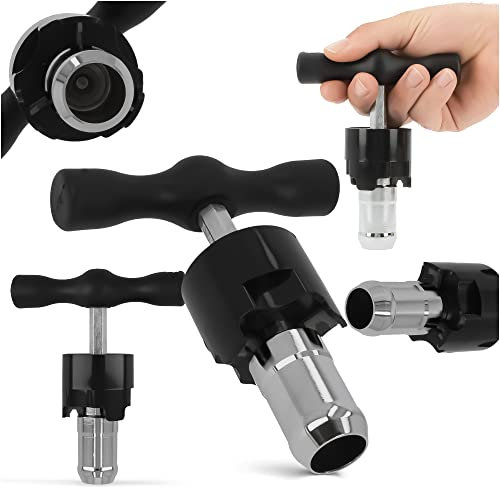 Calibrador de tubos manual para tubos PEX, escariador de tubo de 32 mm, cuchillas de desbarbado, mango de plástico