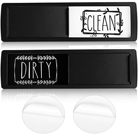 Geschirrspüler-Magnet Clean Dirty, leicht zu lesen, für Küche und Geschirrspüler, mit doppelseitigen Aufklebern