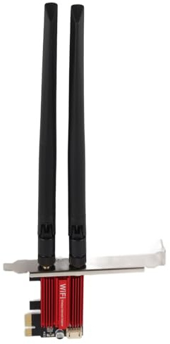 Adaptador de Tarjeta de Red Inalámbrica para PC de Escritorio PCI-E, 1200Mbps 7260AC Pro 2.4G / 5G Tarjeta WiFi Bluetooth 4.0 de Doble Banda para 7/8/10/11.