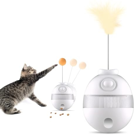 GOHHME Haustierspielzeug | Erleben Sie die Aufregung unserer Tumbler Katzenspielzeuge, die mit einer 360°-Wackelbewegung gestaltet sind und niemals.
