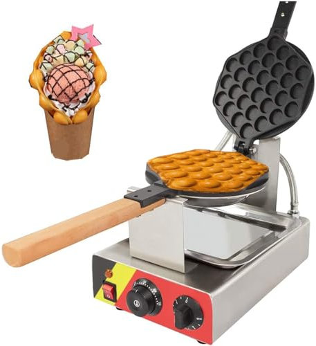 YXFAZPP Commercial Egg Waffle Maker Cake Maker, DIY Bubble Waffle Maker, 1400W Electric Non Stick Hong Kong Egg Waffle Maker Iron for Home, Kitchen, DIY, Bakeware