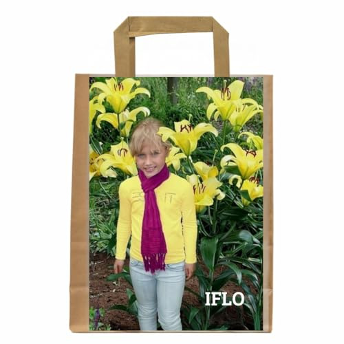 IFLO® Baumlilien Zwiebeln gelb – winterharte Lilienzwiebeln Mix für Garten & Balkon, duftende Riesenlilien, mehrjährig, 3 Stück Blumenzwiebeln Geschenkverpackung