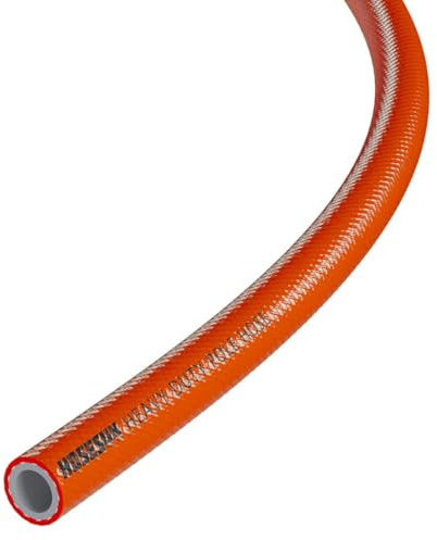 Orange 6mm (1/4 inch) x 11.5mm (15/32 inch) Heavy Duty PVC Reinforced Window Cleaning Pole Hose 100 Metre (Full Coil)