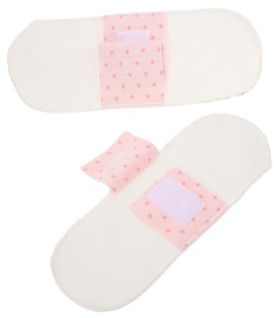 FRCOLOR 2piezas Reutilizables para Incontinencia Compresas Sanitarias Lavables de Tela de Algodón Compresas Menstruales Absorbentes Suaves y Transpirables para Embarazadas y Mujeres