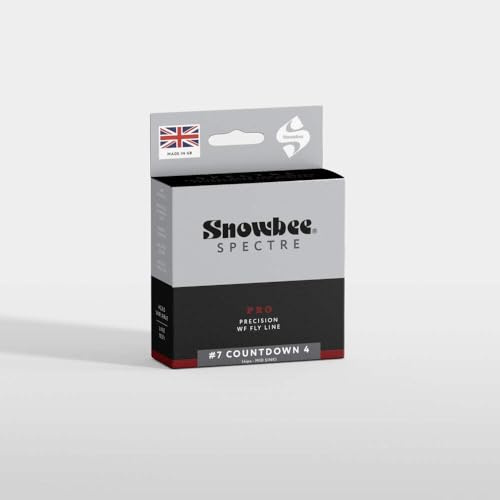 Snowbee Spectre Pro Sinking Countdown 4 Fly Line – WF Taper, Mid-Fast Sink, for Lure and Booby Fishing, #6–#8 Floating Running Line, 102 ft (#7)