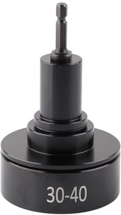 Badafaci Capping Machine Bit, 30 to 40mm Electric Caps Sealing Head with Metal Connector and Rubber Gasket, for Mineral Water Bottles Laundry Detergent Bottles
