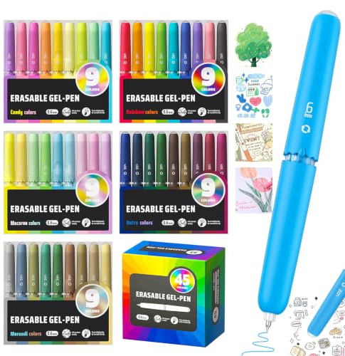 Sonlaryin 45 Couleurs Stylo Effacable avec encre Thermosensible