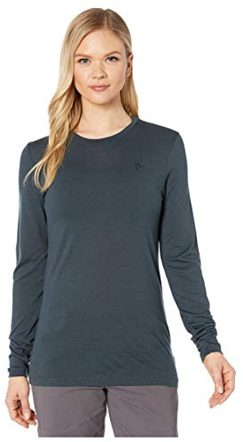 FJÄLLRÄVEN dam Abisko Wool Ls W undertröja, mörkblå, L