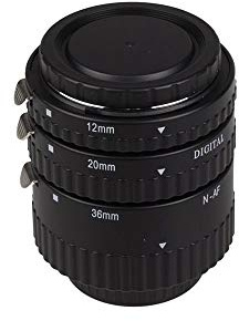 MK-N-AF1-B Lot de 3 bagues d'extension pour Appareil Photo Reflex Nikon