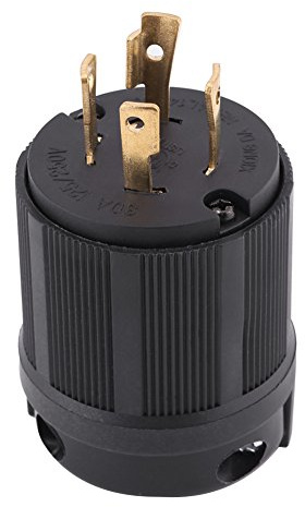 Connettore Twist Lock, connettore NEMA L14-30P 30A 125V-250V 4 fili Connettore Twist Lock elettrico Ottimo per il collegamento a generatore con una presa 125V-250V Volt