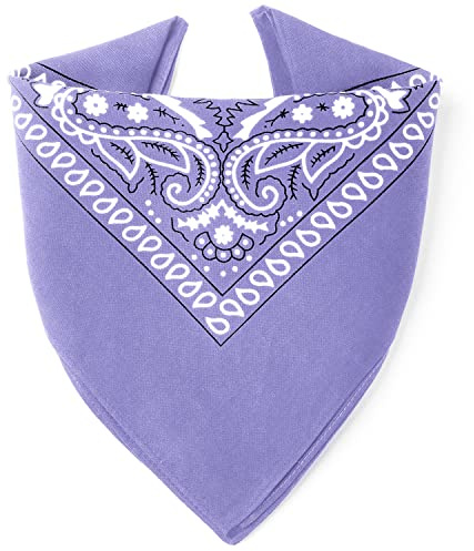 Karl Loven Bandana 100% Baumwolle Premium-Qualität für Damen Herren Halstuch Kopftuch original Paisley Muster Headwear Haar Schal Ansatz Handgelenk Kopf Biker