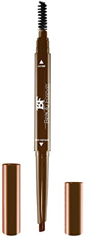 Beauty Forever Eye Brow Definer Pencil, Fill & Sculpt, Dual Ended With Brow Brush, No Sharpening, Soft, Matte, Waterproof, Smudge Proof, For All Eyebrow Shapes, Available In 3 Shades, 03 Dark Brown