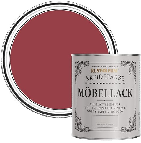 Rust-Oleum Red Upcycled Furniture Paint in Chalky Finish - Soho 750ml