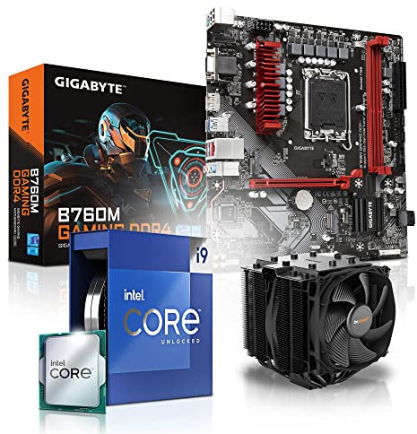 Memory PC Kit de Mise à Niveau pour Le Jeu Intel Core i9-12900K, Gigabyte B760M, be Quiet! Dark Rock 4 Kühler, sans mémoire de Travail, entièrement assemblé et testé