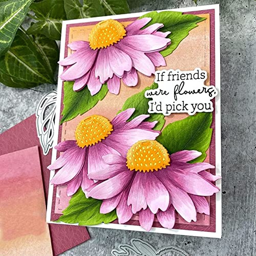 arriettycraft Coneflowers Stanzformen, Gänseblümchen, Blumen, Schablonen für Kartenherstellung oder Scrapbooking, Papierhandwerk, Albumdekoration