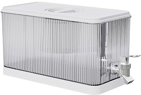 bebidas con grifo, agua para frigorífico, recipiente para zumo, 4,5 L, caldera agua fría con grifo y recipiente para bebidas con filtro para barbacoas, fiestas