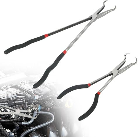 Electrical Disconnect Pliers,11 inch Automotive Electrical Disconnect Pliers Long Spark Plug Removal Plier for Electrical Connectors (11inch &16inch)