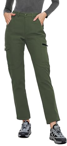 ATLASLAVA Wanderhose Damen Winter Gefüttert Softshellhose Skihose Winterhose Frauen Wasserdicht Trekkinghose Outdoor Hose S-XXL