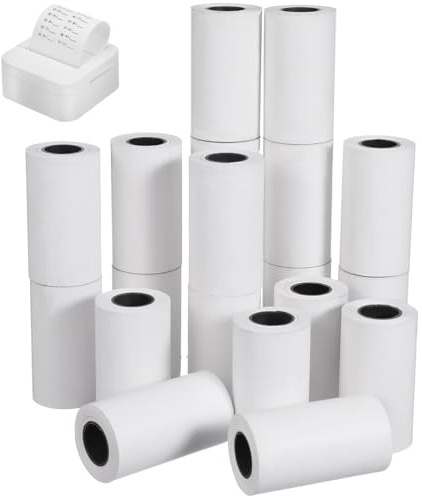 NUOBESTY 20 Pack Thermal Till Rolls 55mm x 30mm Thermal Paper Roll Cash Register Paper for Credit Card Machines POS Systems Cash Registers