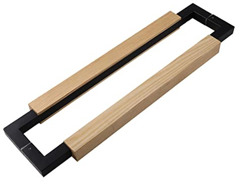 Stainless Steel Long Rectangular Sliding Door Handle Set Solid Wood Installation Fitting Wardrobe Door Knobs Style5 100cm/39.4