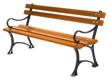 Baster Parkbank Gartenbank Holtz Gusseisen Garten Outdoor Bank 0120 Fichtenholz Bank für Terrassen Balkonbank, Holzbank, Gartenmöbel Bänke 150x74x38 cm (Teak)