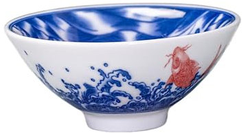 EPOTRDCV Teetasse, Kung Fu-Teeschale, 1 Stück, 75 ml, japanischer Stil, blau-weiße Porzellan-Keramik-Jianzhan-Teetasse, Kung Fu-Teeservice
