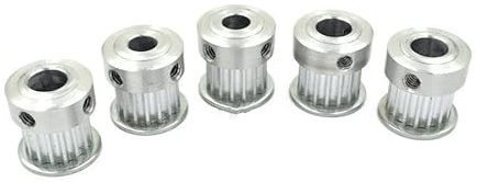 5 stücke GT2 Zahnriemenscheibe Alumium 15 Zähne Bohrung 5mm Zähne Breite 7mm for Breite 6mm GT2 Zahnriemen Und 3D Drucker Schrittmotor
