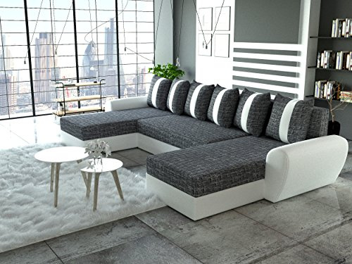 Generisch Couch Couchgarnitur PUMMA Sofa Sofagarnitur mit Schlaffunktion und Bettkasten Polsterecke