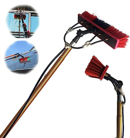 Kit de nettoyage de fenêtre extensible pour l'extérieur et le toit de véranda