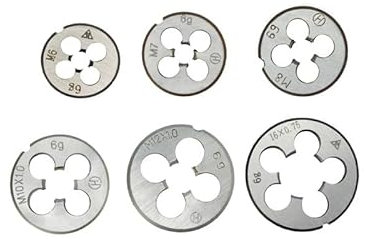 1pc M2/M6/M7/M8/M10/M12/M13/M14/M16 rechte Hand Gewinde Sterben Metrische Maschine Sterben Hand Gewindeschneidwerkzeuge(M10x1.0)