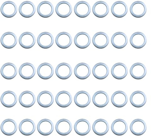 40 Stück Fitschenringe Zimmertüren,Unterlegscheiben Türscharnier,Tür,Beilagscheibe,Washer Door Hinge M10*16 * 1,Spezial Tür Edelstahl,Türscharnier Montageringe, Ohne Abriebspuren für Zimmertüre