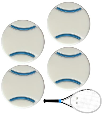 Generico Smorzatore di Urti Racchetta Tennis - Ammortizzatore Vibrazioni Racchetta Tennis | 4X Ammortizzatori in Silicone Compatti per Racchette da Squash | Antivibrazione da Tennis Portatili