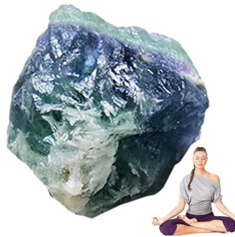 Pietra Gemma Fluoriti Naturale | Florite Naturale Grezza E Viola Grezza, Pietra di di Fluorite, Fluorite Arcobaleno, Pietra di di Fluorite Verde Fluorescente di Fluorite, Pietra Ge