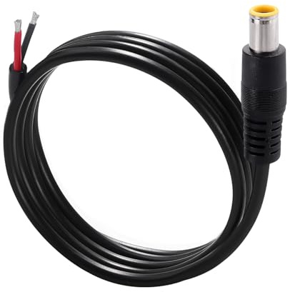 KUOQIY 1m 16AWG 12V DC 7.9x0.9 mm Cavo di Alimentazione, DC7909 Connettore Maschio Cavo di Alimentazione, per Celle Solari Laptop Alimentazione